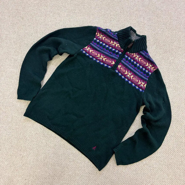 [BUNJANG] Beanpole Half-Zip Long-Sleeve Knit Sweater / 95 빈폴 반집업 긴팔 니트 0831D1
