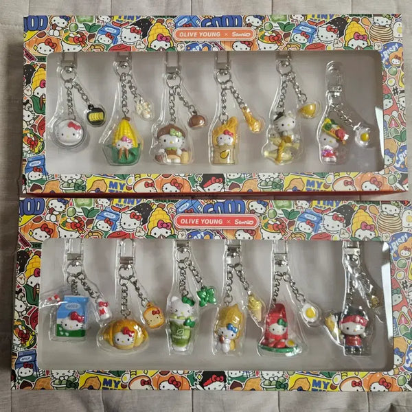 [BUNJANG] Hello Kitty Regional Charm Set / 헬로키티 지역키링 세트
