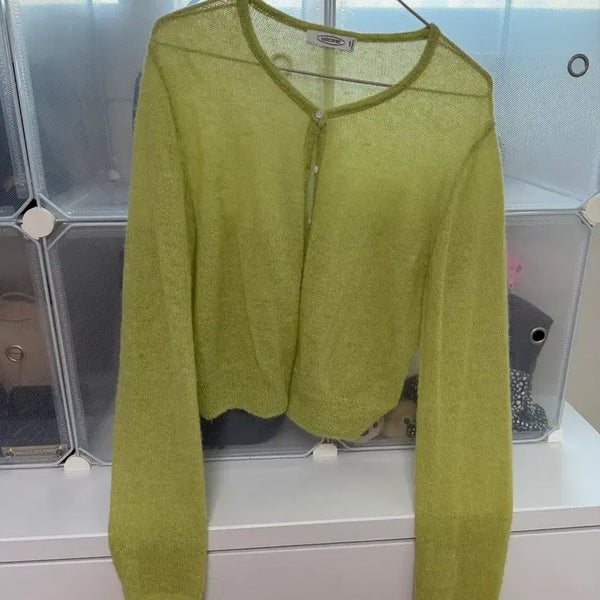 [BUNJANG] Alpaca Mohair Cardigan / 알파카 모헤어 가디건