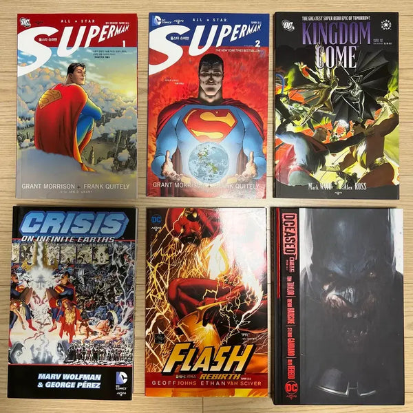 [BUNJANG] DC Comics Bundle Set (All-Star Superman, Kingdom Come, etc.) - 6 Volumes / 시공사 dc 코믹스 일괄판매 (올스타 슈퍼맨, 킹덤 컴 등 6권)