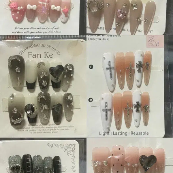 [BUNJANG] Handmade Nail Tips M Size / 수제 네일팁 M사이즈
