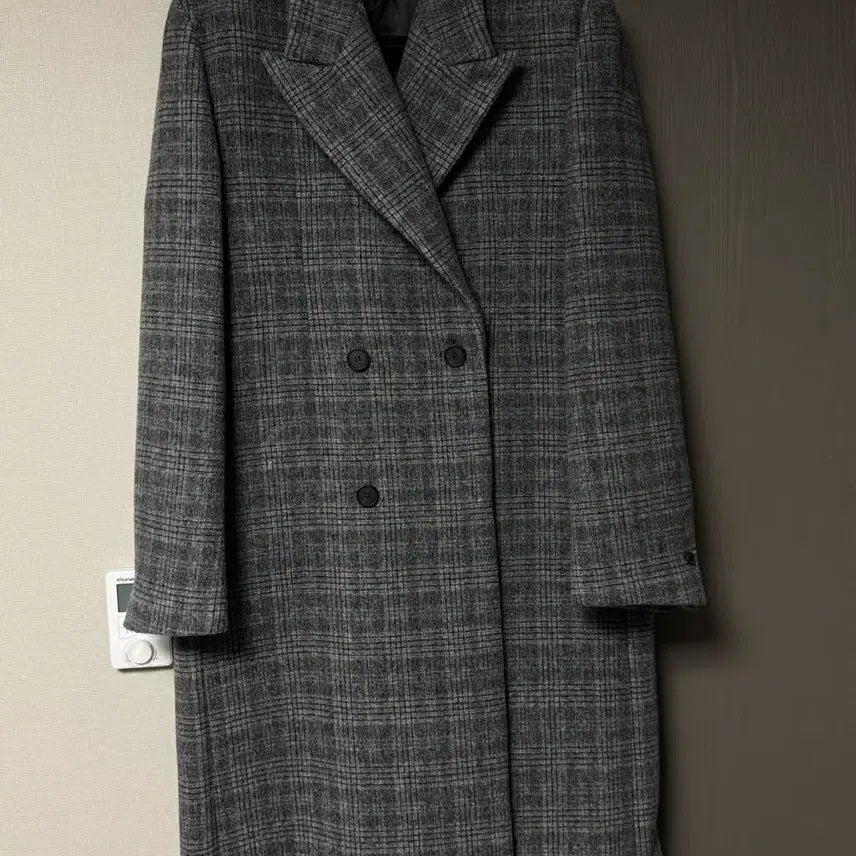 [BUNJANG] STU Classic Double Check Coat L / STU 클래식 더블 체크 코트 L