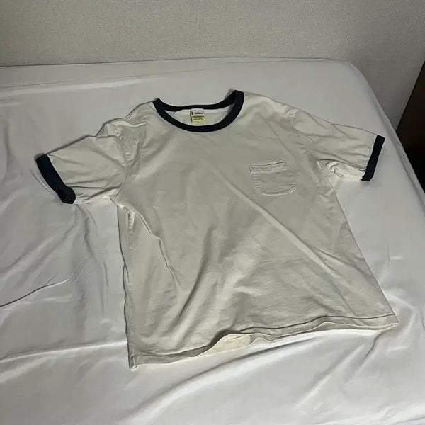 [BUNJANG] Kakies Ringer T-Shirt Navy / [2] 카키스 링거티 네이비