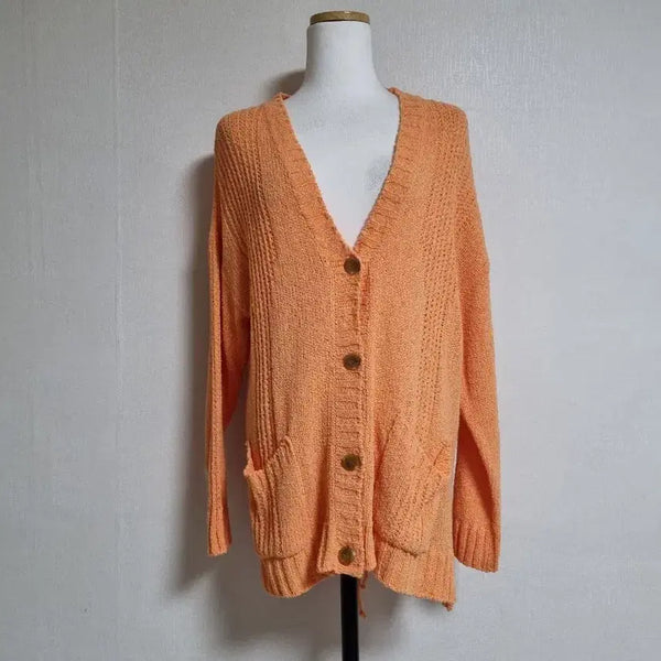 [BUNJANG] Orange Cardigan / K96 오렌지가디건
