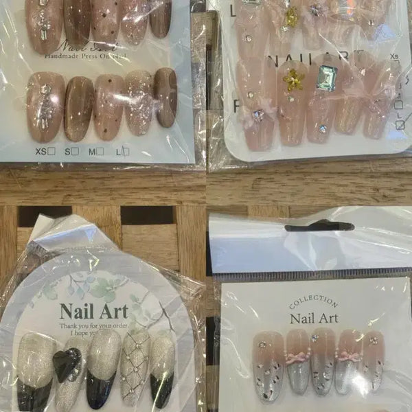 [BUNJANG] Handmade Nail Tips - Various Designs / 수제네일팁 L