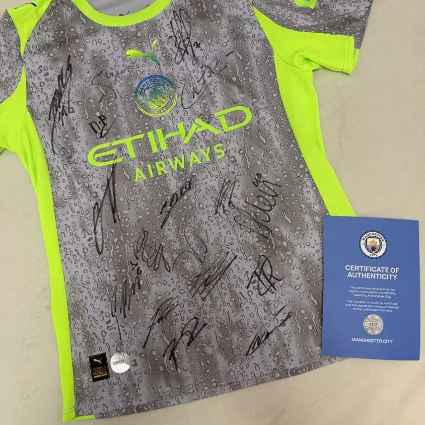 [BUNJANG] Manchester City 25-26 Third Signed Authentic Jersey / 맨시티 25-26 써드 싸인 유니폼