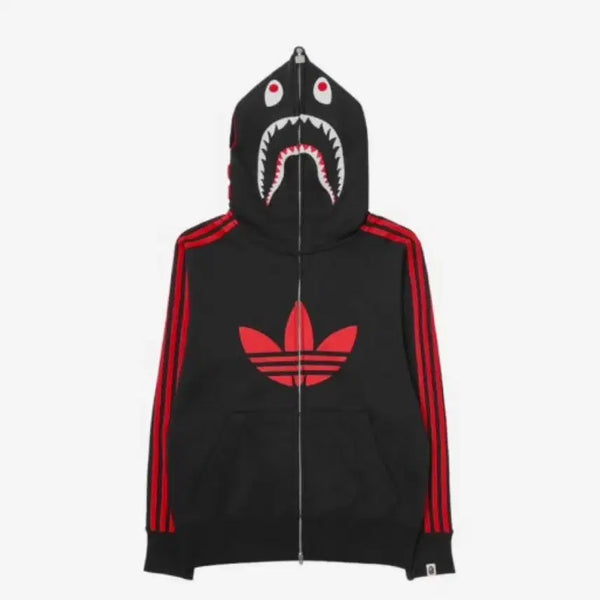 [BUNJANG] A Bathing Ape x Adidas Hooded Zip-Up Jacket / 베이프 아디다스 후드집업
