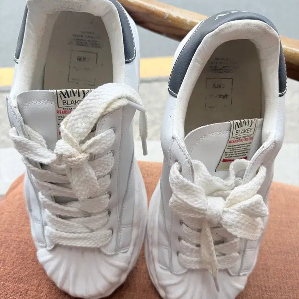 [BUNJANG] MMY Blakey Low White Sneakers (Size 45) / MMY 블레이키 로우 화이트 45