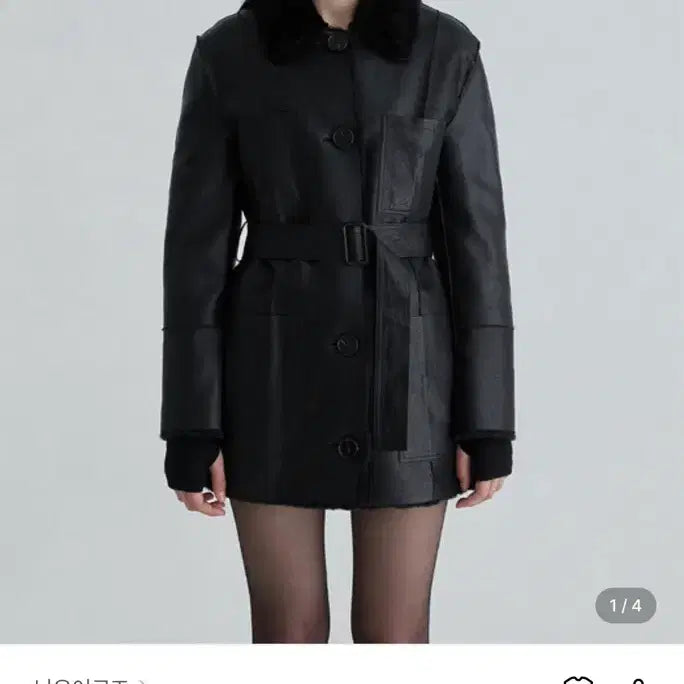 [BUNJANG] NotYourRose Reversible Shearling Jacket Black Size S / 낫유어로즈 리버시블 무스탕 s