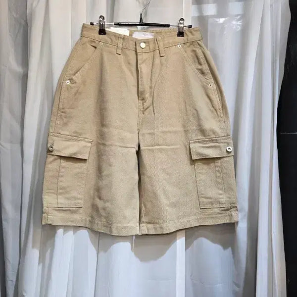 [BUNJANG] Bermuda Cargo Pants Beige / 버뮤다 카고 S,M,L 727 베이지