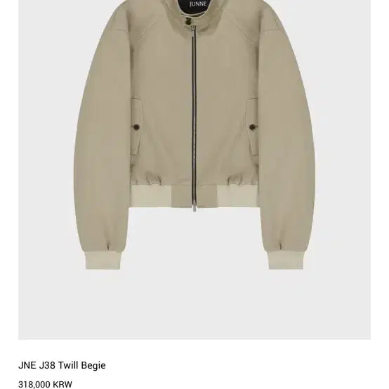 [BUNJANG] Junesse J38 Twill Basic Jacket / 준느 J38 바라쿠타 판매