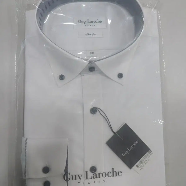 [BUNJANG] Guy Laroche Solid Shirt White Size 100 / 기라로쉬 솔리드 셔츠 화이트100