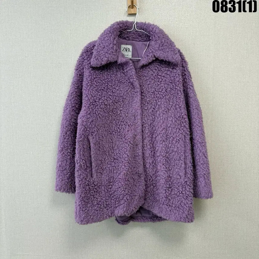 [BUNJANG] Zara Purple Fleece Jacket (S) / 자라 플리스 자켓 퍼플 s