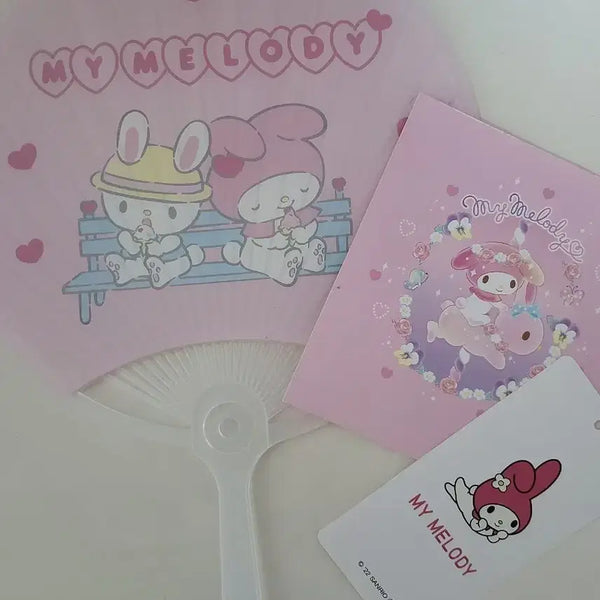 [BUNJANG] My Melody Fan Goods / 마이멜로디 부채 굿즈(+스티커서비스