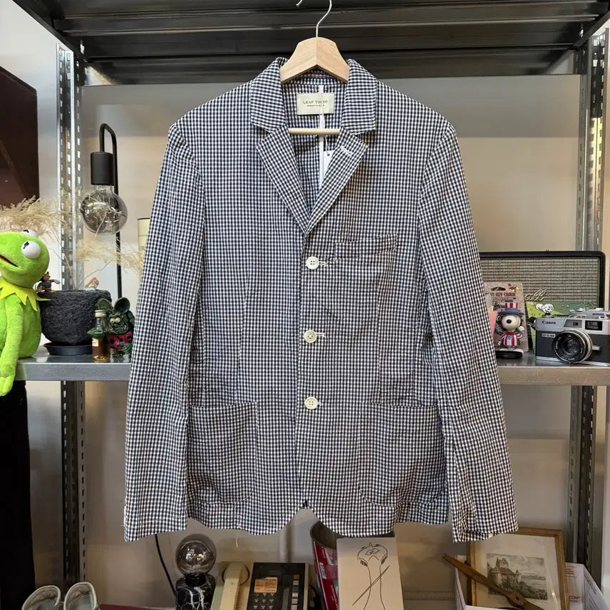 [BUNJANG] LEAP TOKYO Seersucker Single Button Jacket / LEAP TOKYO 시어서커 싱글버튼 쓰리버튼 자켓