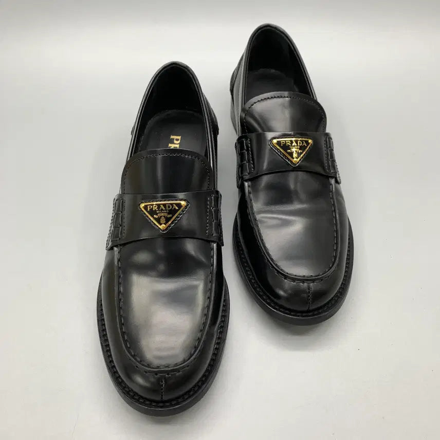 [BUNJANG] Prada Brushed Leather Loafers Size 38 / 267003946 프라다 브러시드 레더 로퍼 #38