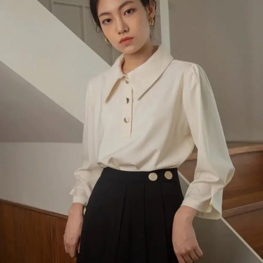 [BUNJANG] Ganisong Tweed Blouse / 안입은옷) 가니송 트위드 블라우스