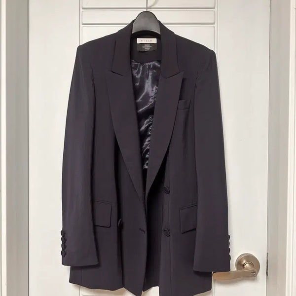 [BUNJANG] MICHAA Tessilbiella Wool Blend Tailored Double Jacket / 미샤 테실빌라 울 블렌드 자켓 55 백만원대 자켓