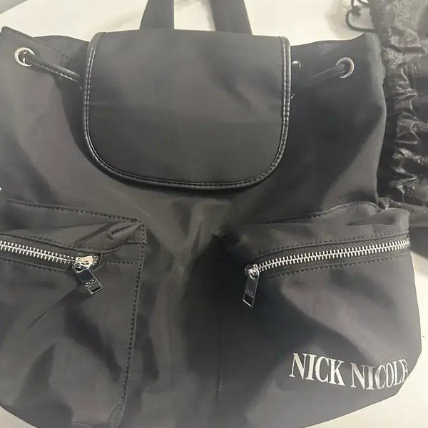[BUNJANG] Nicole Backpack Black / 닉콜 백팩 검정색