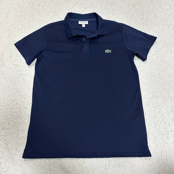 [BUNJANG] Lacoste Short Sleeve Polo Shirt Navy M (100) / 라코스테 반팔 카라티 네이비 m 100