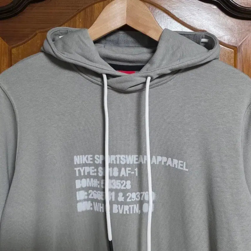 [BUNJANG] Nike Air Force Pullover Hoodie (M 95) / 나이키 후드 티셔츠 M 95 연카키 에어포스 맨투맨 후디 아우터 자켓 운동 등산 캠핑 러닝 무신사
