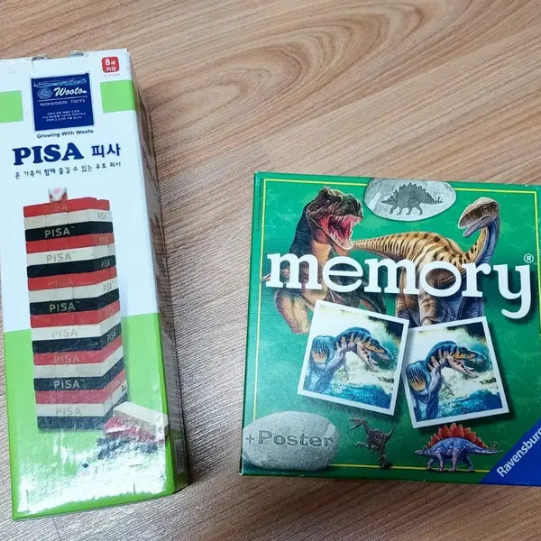 [BUNJANG] Uto Pisa Jenga & Ravensburger Memory Game Bundle / (일괄)우토 피사 젠가와 라벤스부르거 메모리 게임