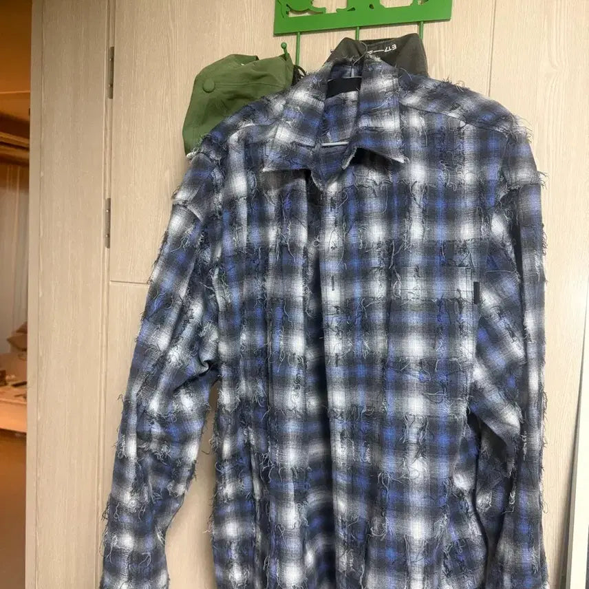 [BUNJANG] JUUN.J Grid Blue Trousers / 준지 그리드 블루(50)판매합니다.
