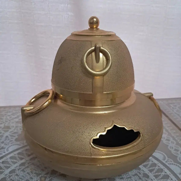 [BUNJANG] Gilt-Decorated Tea Cauldron (Kamadashi) / 금장 다도 차 가마솥