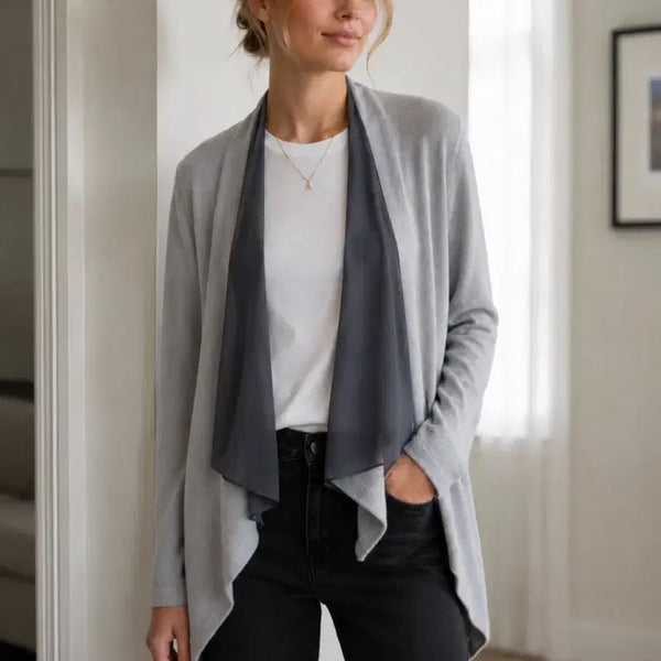 [BUNJANG] Time Silk Blend Button-Front Cardigan (F) / 타임 가디건 F