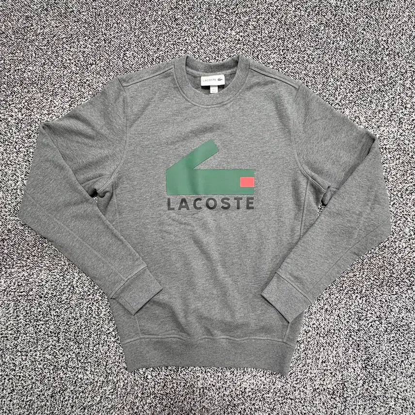 [BUNJANG] Lacoste Big Croc Logo Grey Sweatshirt 90 / MJ 빈티지9. 라코스테 빅크록 로고 그레이 맨투맨 90