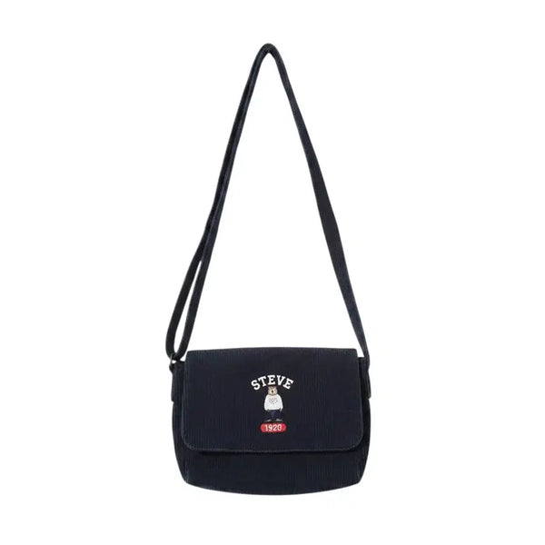 [BUNJANG] Steve Bear Corduroy Mini Bag / 스티브베어 코듀로이 미니백