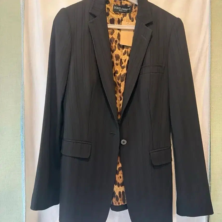 [BUNJANG] Dolce & Gabbana Leopard Lining Blazer / Dolce & Gabbana 돌체앤가바나 레오파드 안감 블레이저