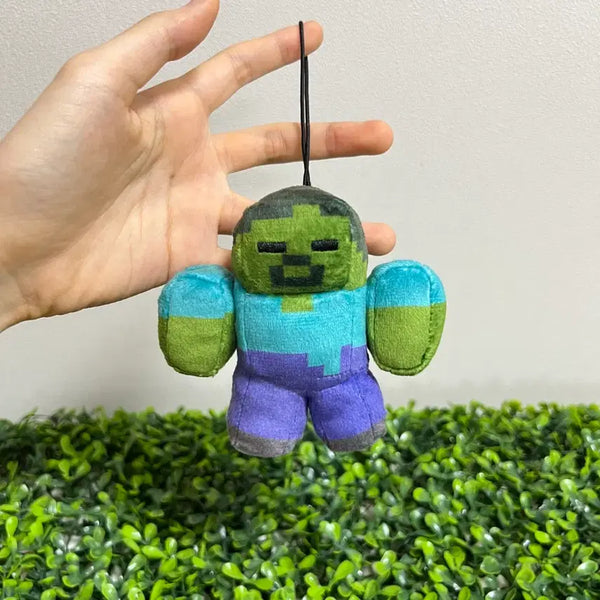 [BUNJANG] Minecraft Mark Zombie Plush Keychain / 마인크래프트 마크 좀비 인형 키링 제이빈티지a