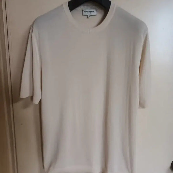 [BUNJANG] Man on the Blur Knit Short Sleeve T-Shirt XL / 맨온더분 니트 반팔 XL
