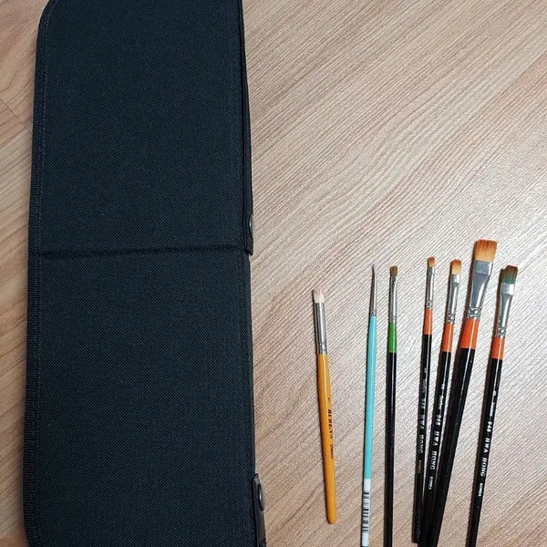 [BUNJANG] Sandoll Canvas Brush Case & Huahong & Rubens Brushes Bundle Set / 산돌 천 붓 케이스, 화홍&루벤스 붓.. 등 일괄