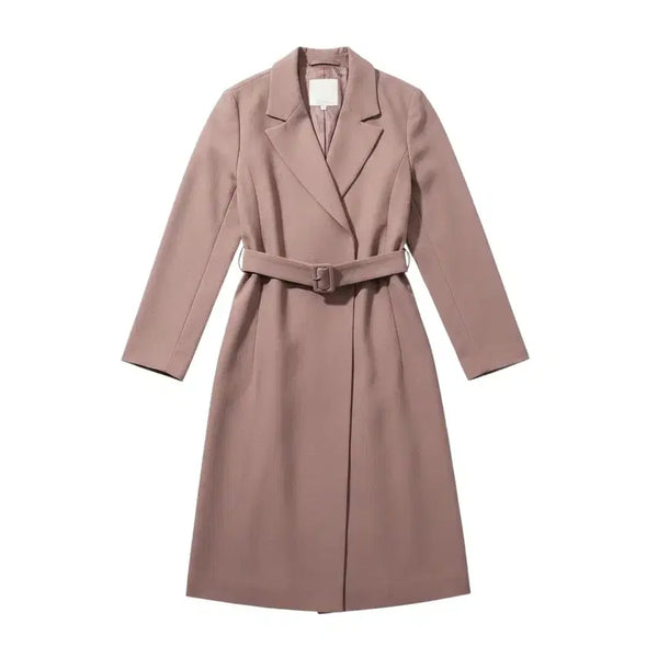 [BUNJANG] Women's Beige Belted Trench Coat (Size 55) / 여성55/ 셀럽 베이지 벨티드 트렌치코트 38-1