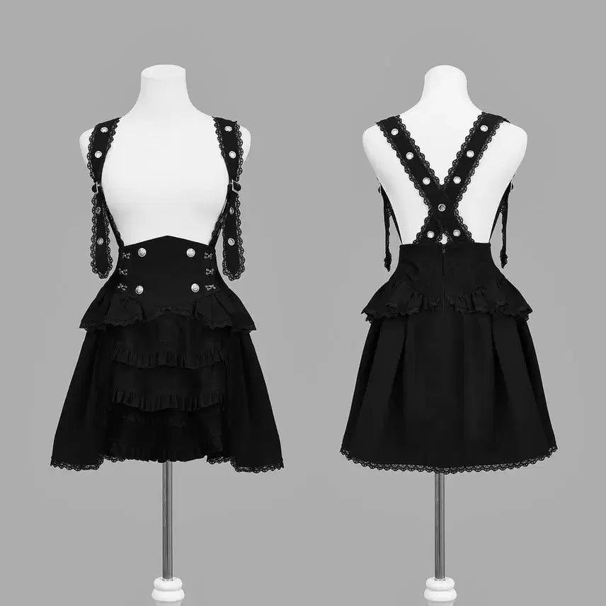 [BUNJANG] Dimmoire Suspender Skirt / DimMoire 딤모아르 서스펜더 스커트 치마 스카판