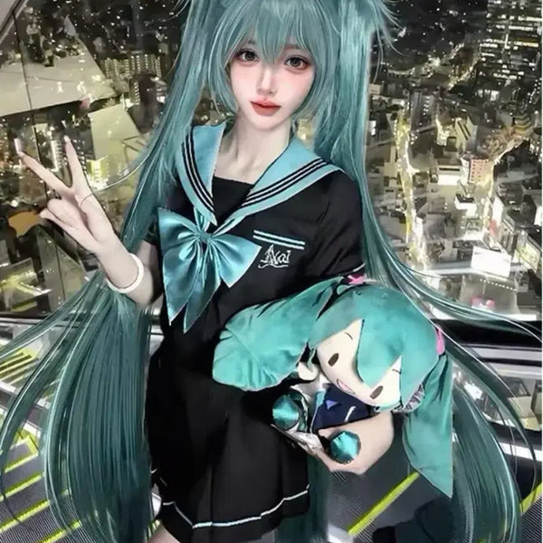 [BUNJANG] Vocaloid Hatsune Miku JK Cosplay Set / 하츠네미쿠 세라복 교복 코스프레ㅣ보컬로이드 고전미소녀 음합엔