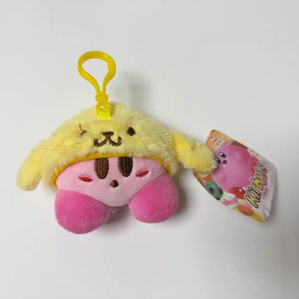[BUNJANG] Kirby Pompompurin Collaboration Plush Keychain / 커비 폼폼푸린 콜라보 인형 키링