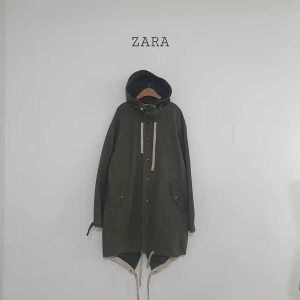 [BUNJANG] Zara Khaki Fishtail Hooded Parka Jacket / No.26082806 자라 카키색 후드 야상 파카 피쉬테일 후드야상