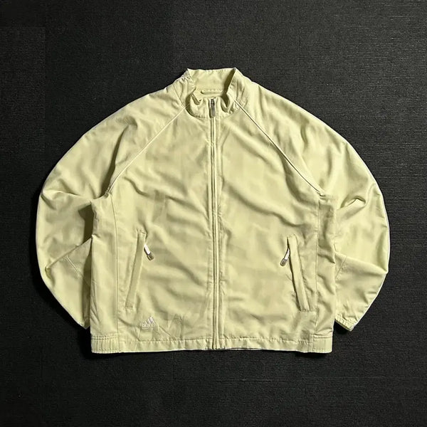 [BUNJANG] Adidas Old School Lime Windbreaker Jacket / 아디다스 올드스쿨 라임 바람막이 자켓