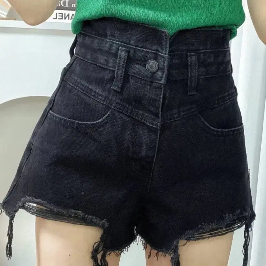 [BUNJANG] High-Waisted White Denim Shorts / 하이웨이스트 화이트 데님 숏팬츠 쇼핑몰 정리 처분 새상품 에이블리 지그재그 존예 원가이하
