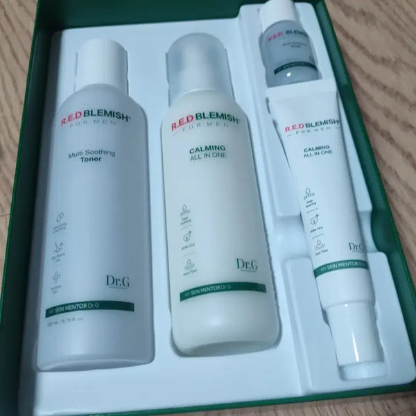 [BUNJANG] Dr.G Soothing Toner & All-in-One 4-Piece Gift Set / 새거 정가7만상당 DR.G 수딩토너,진정강한 올인원 4종세트(엄청 좋음)