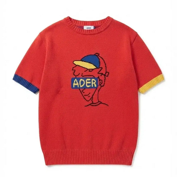 [BUNJANG] Ader Error Knit Short Sleeve T-Shirt / 아더에러 니트 반팔티