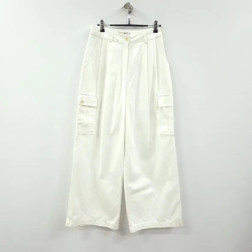 [BUNJANG] Aing Women's Cargo Pintuck Wide Pants - S / 아잉) 여성 카고 와이드 핀턱 팬츠 -S