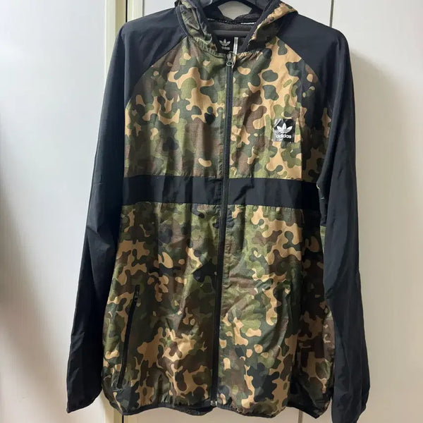 [BUNJANG] Adidas Camouflage Windbreaker Jacket L / 아디다스 카모 바람막이 L