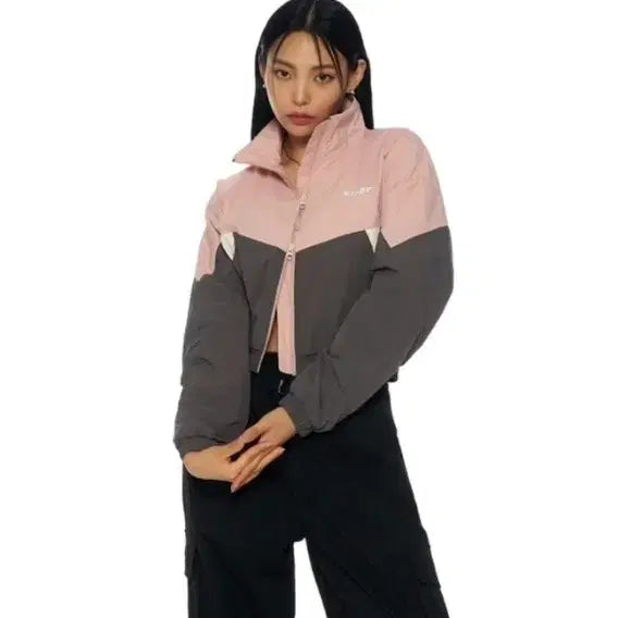 [BUNJANG] NERDY Crop Zip-Up Windbreaker Women's / 널디 크롭 집업 여성