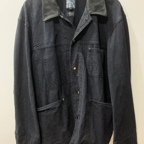 [BUNJANG] Polytheru Aged Balloon Coverall Jacket Black / [2]폴리테루 에이지드 벌룬 커버올자켓 블랙