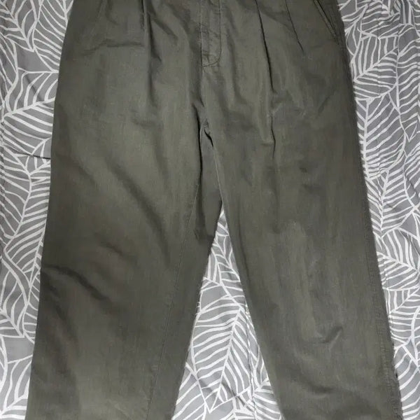 [BUNJANG] Riz&Know 302 Two Pleats Ripstop Pants / 라이즈앤빌로우 302 투플리츠 립스탑