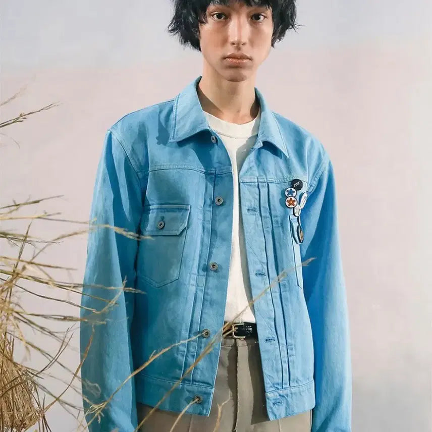 [BUNJANG] Birthday Suit 22SS Trucker Jacket Blue / 벌스데이수트 트러커자켓 블루 M